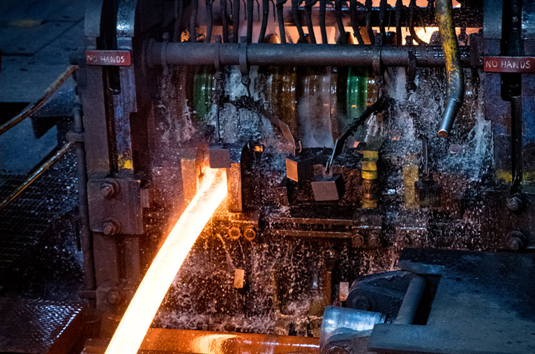 Huntington SWVA molten steel mill production